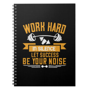 Caderno Espiral Trabalhe duro