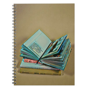 Caderno Espiral Trabalho de arte de amante de livros