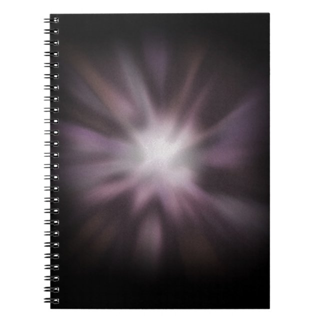 Caderno Espiral Trabalho de arte de Burst Cósmico (Frente)