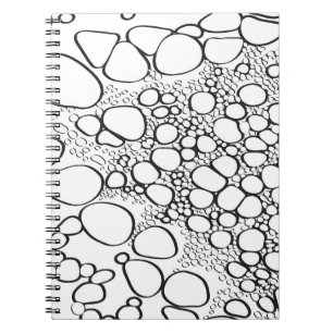 Caderno Espiral trabalho digital abstrato