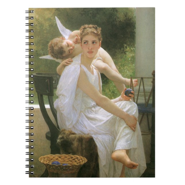 Caderno Espiral Trabalho interrompido por Bouguereau, Angel Portra (Frente)