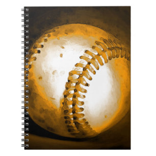 Caderno Espiral Trabalhos de arte do basebol
