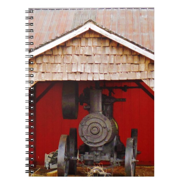 Caderno Espiral Tracter Antiquado com Vapor (Frente)