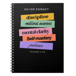 Caderno Espiral Trade design | Reminder | Motivation