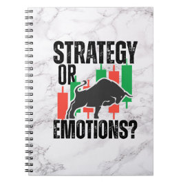 Caderno Espiral Trade Motivation | Bull market | Strategy | Marble