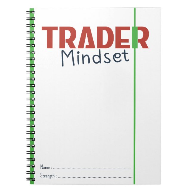 Caderno Espiral Trader Mindset – Discipline, Focus, Trading Psycho (Frente)