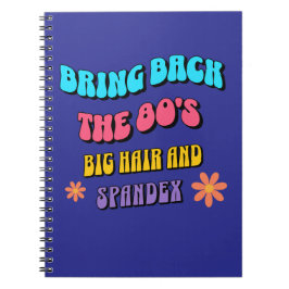 Caderno Espiral Traga de volta os anos 80