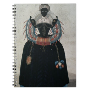 Caderno Espiral Traje de mascarada ao estilo de Henri III (colo
