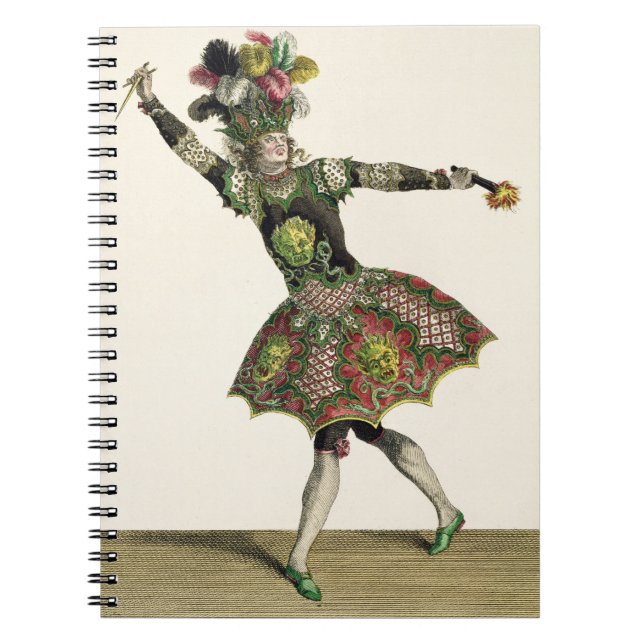 Caderno Espiral Traje para um demónio em "Armide", em "psique" e (Frente)