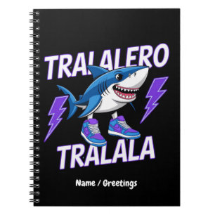 Caderno Espiral Tralalalero Tralala Bootleg - Memória do Tubarão E