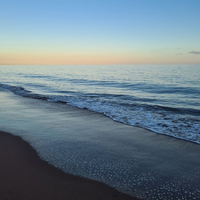 Caderno Espiral Tranquil Devon Sunset Beach Notebook (Criador carregado)