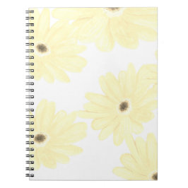 Caderno Espiral Tranquil Morning Yellow Flowers 