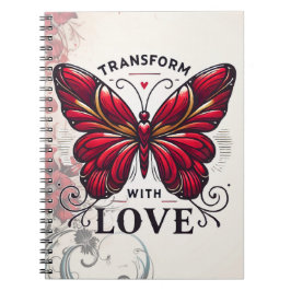 Caderno Espiral Transform with Love Journal – Self-Discovery Noteb