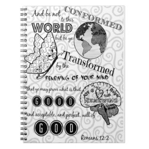 Caderno Espiral Transforme o 12:2 dos romanos