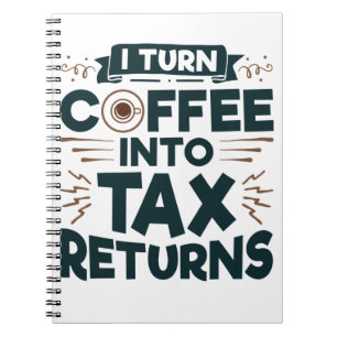 Caderno Espiral Transformo Café Em Retorno Fiscal Preparador Conta