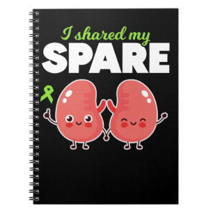 Caderno Espiral Transplante de órgãos renais sobressalentes