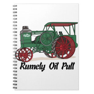 Caderno Espiral Trator da tração do óleo de Rumely