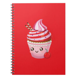 Caderno Espiral Travesseiro decorativo de Cupcakes Surpresa de Pep
