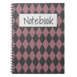 Caderno Espiral Travesseiro decorativo elegante rhombus colorido