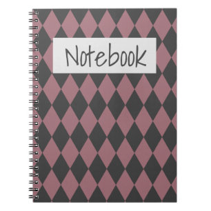 Caderno Espiral Travesseiro decorativo elegante rhombus colorido