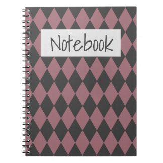 Caderno Espiral Travesseiro decorativo elegante rhombus colorido