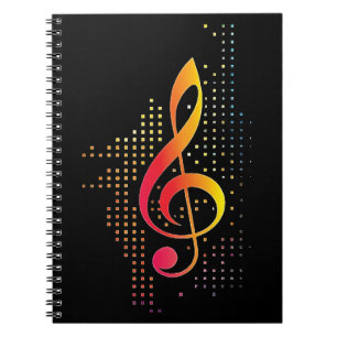 Caderno Espiral Treble Clef Music