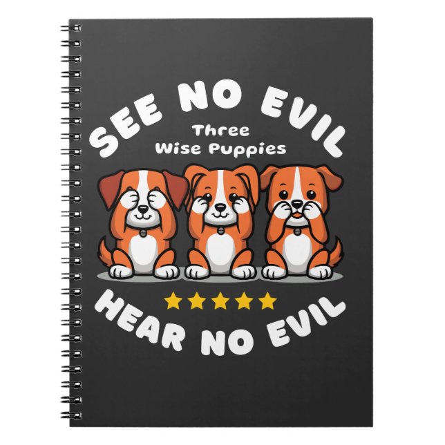 Caderno Espiral Tree Wise Puppies (Frente)