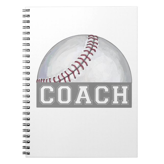 Caderno Espiral Treinador Baseball (Frente)