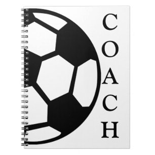 Caderno Espiral Treinador de Bola de Futebol