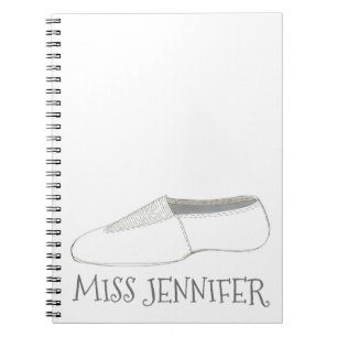 Caderno Espiral Treinador de dança personalizado treinador de giná