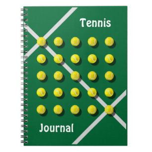 Caderno Espiral Treinador de tênis, personalizado