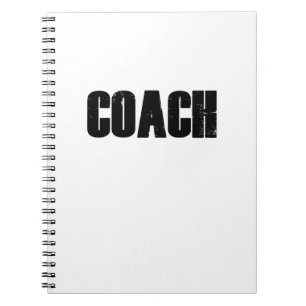 Caderno Espiral Treinador - esporte dos treinadores das mulheres
