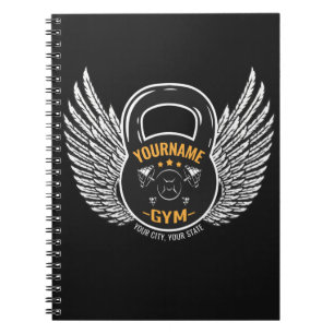 Caderno Espiral Treinador Personalizado de Malhações GYM Kettleb