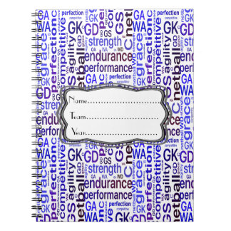 Caderno Espiral Treinador personalizado do Netball