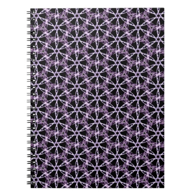 Caderno Espiral Treliça Lavanda Mística (Frente)