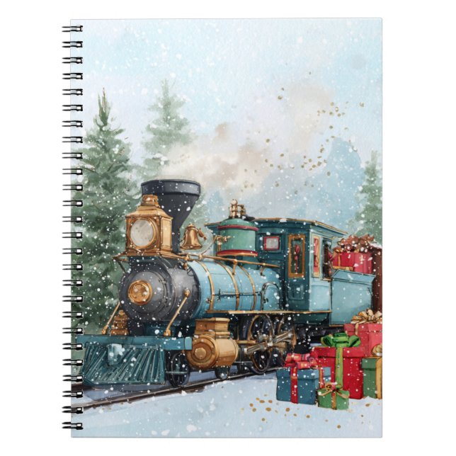 Caderno Espiral Trem de Natal (Frente)