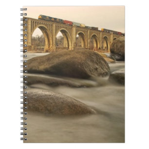 Caderno Espiral Trem sobre James River