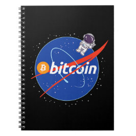 Caderno Espiral Trendy Bitmoney Astronaut Space Crypto
