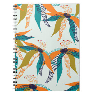 Caderno Espiral Trendy Floral: Escandinava-Se À Mão.
