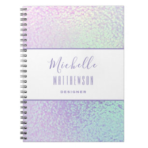 Caderno Espiral Trendy Holographic Professional Chic Business