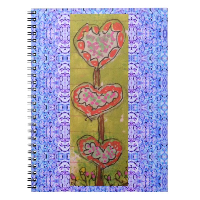 Caderno Espiral Três Corações (Frente)