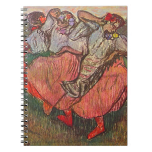 Caderno Espiral Três dançarinos russos por Edgar Degas