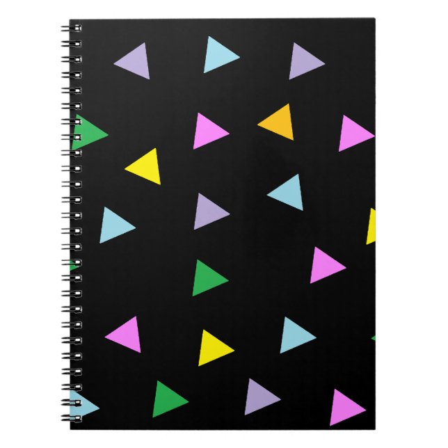 Caderno Espiral Triângulos coloridos (Frente)