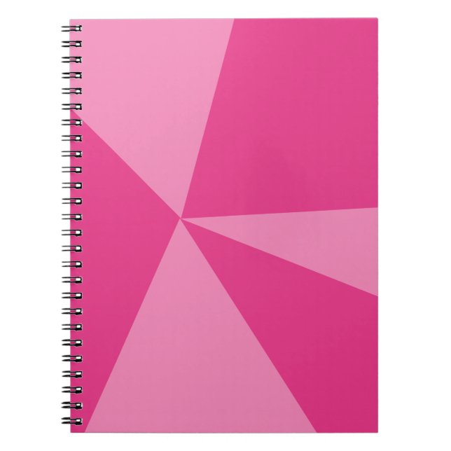 Caderno Espiral Triângulos padrão geométrico (Frente)