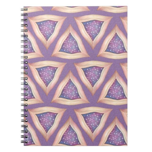 Caderno Espiral triângulos texturizados (Frente)