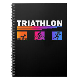 Caderno Espiral Triathlon: Apanhando a Natação, bicicleta, corra