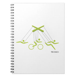 Caderno Espiral Triathlon coach, Triathlon trainer