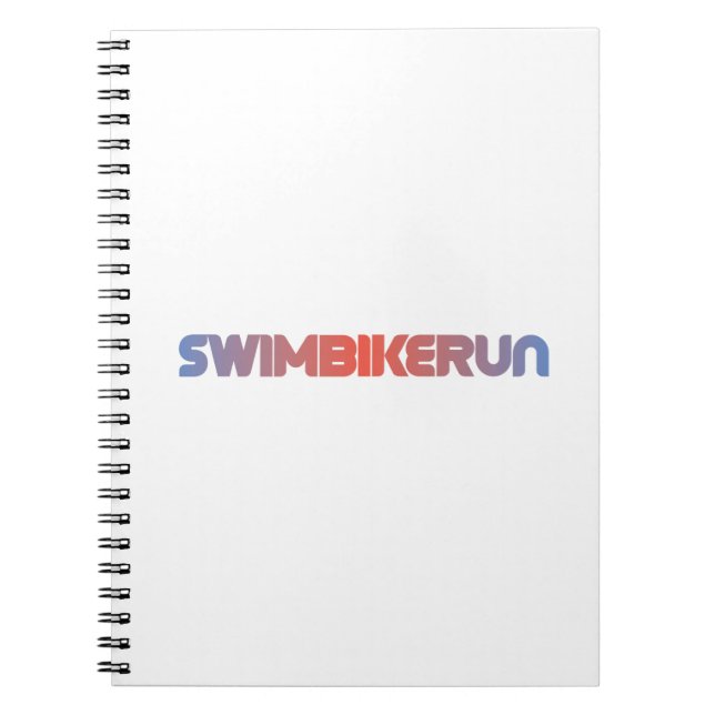 Caderno Espiral Triathlon design (Frente)