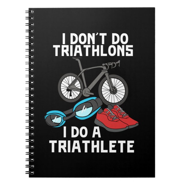 Caderno Espiral Triathlon Triathlete (Frente)