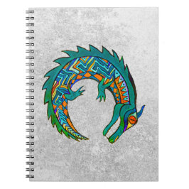 Caderno Espiral Tribal Alligator Art